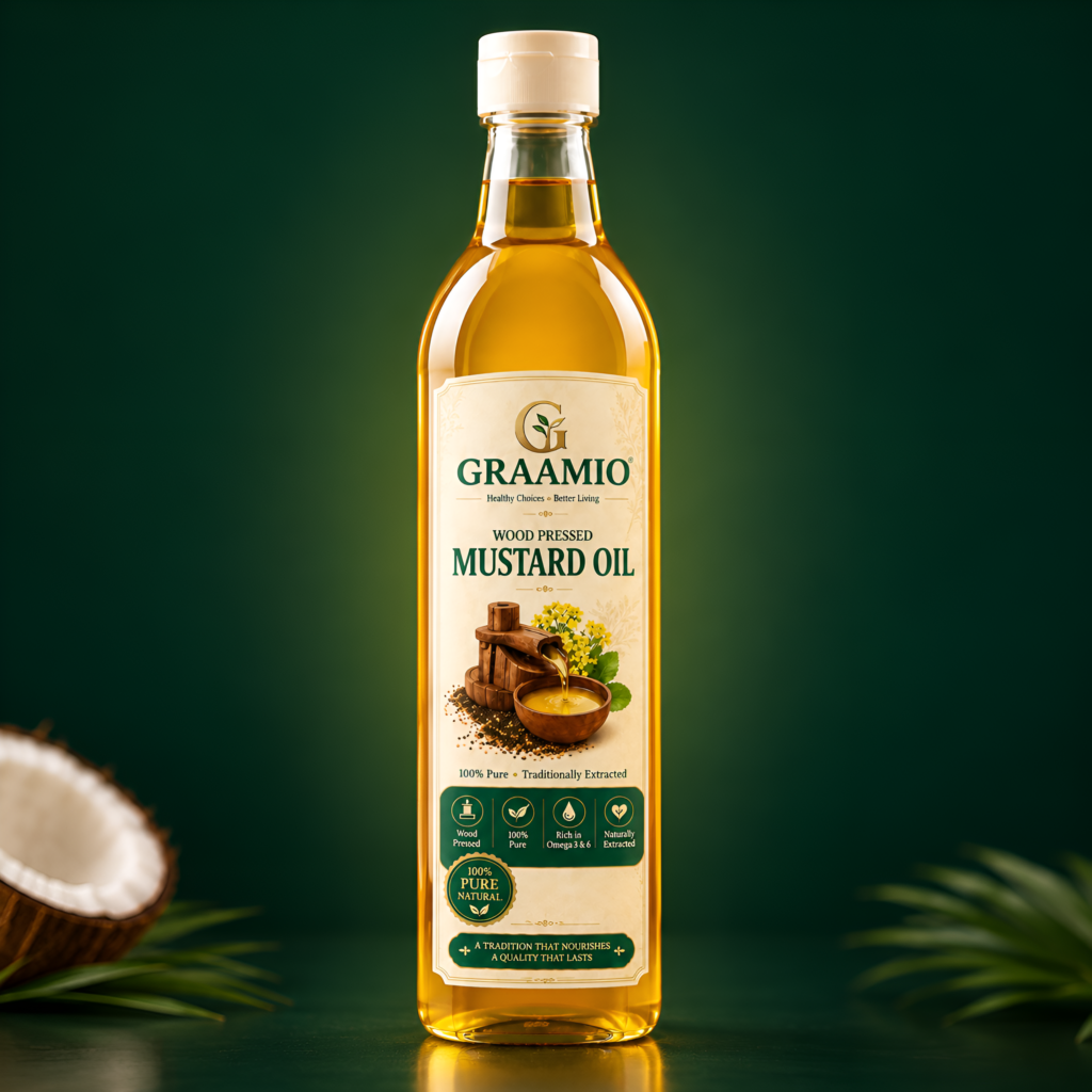 Wood Pressed Mustard oil (1000ml)
