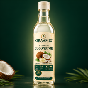 Wood Pressed Coconut Oil (500ml)